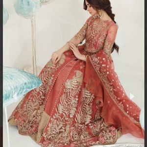 Peach pink dress pakistani/Indian